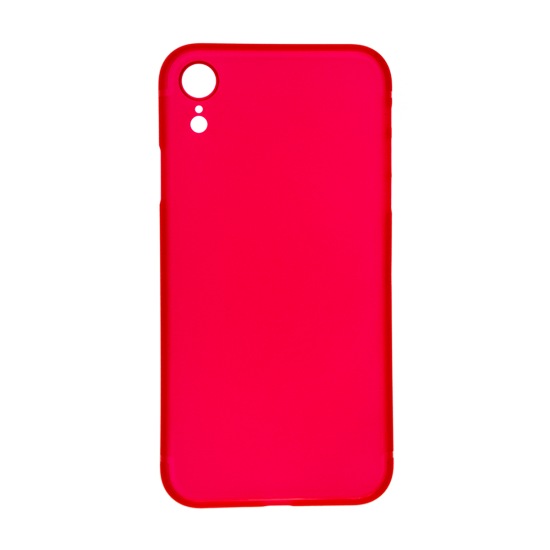 iPhone XR Ultrathin Phone Case - Frosted Red - Click Image to Close