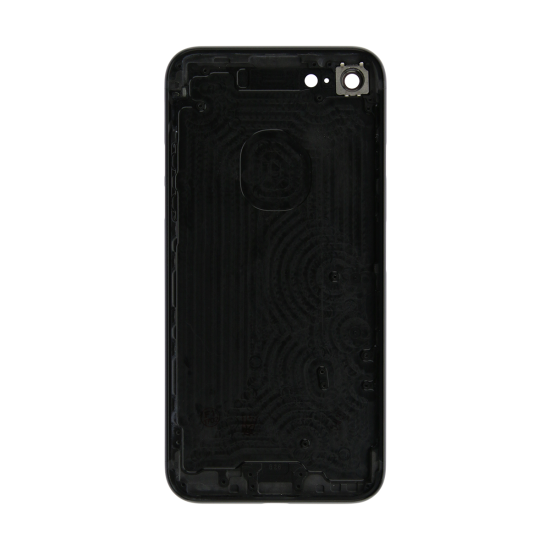 iPhone 12 Rear Case - Jet Black (No Logo) - Click Image to Close