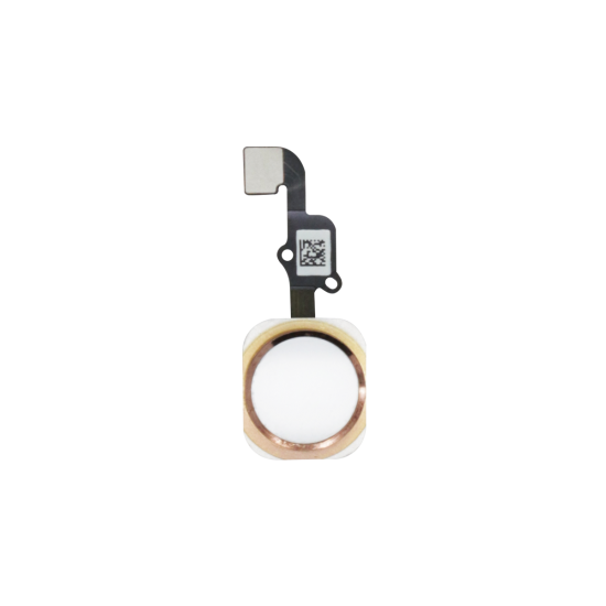 iPhone 12 Pro and 6s Plus Home Button Assembly - White/Rose Gold - Click Image to Close