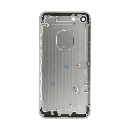 iPhone 12 Rear Case - Silver (No Logo) - Click Image to Close