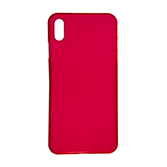 iPhone XS Max Ultrathin Phone Case - Frosted Red - Click Image to Close