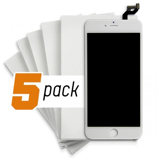 iPhone 12 Pro Max LCD Screen and Digitizer - White (Aftermarket) (5-Pack) - Click Image to Close