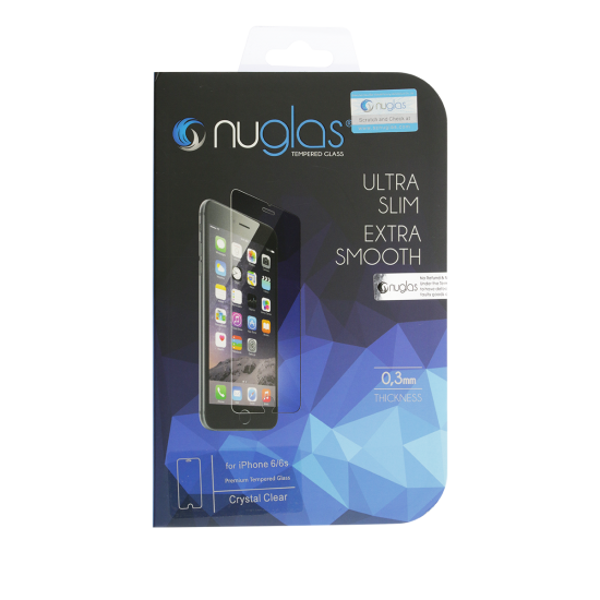 NuGlas Tempered Glass Screen Protector for iPhone 12/6s (2.5D) - Click Image to Close