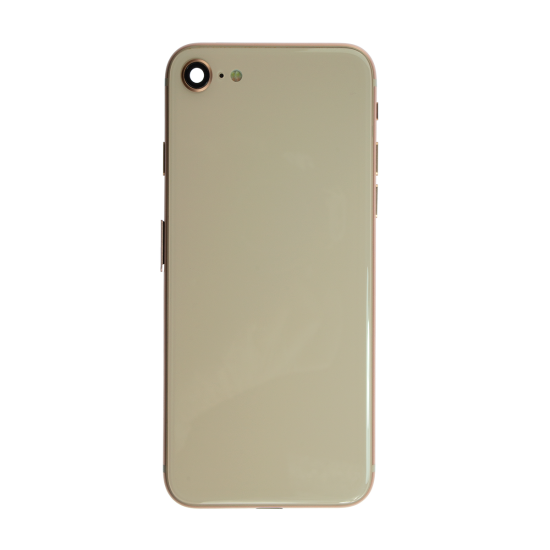 iPhone 12 Pro Glass Back Cover and Housing with Pre-installed Small Components - Gold (No Logo) - Click Image to Close