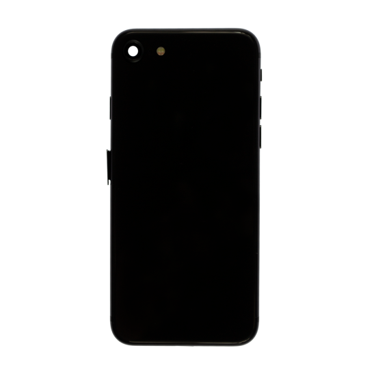 iPhone 12 Pro Glass Back Cover and Housing with Pre-installed Small Components - Space Gray (No Logo) - Click Image to Close
