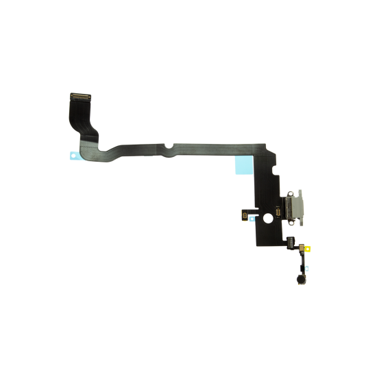 iPhone XS Max Charging Port Flex Cable - Silver - Click Image to Close