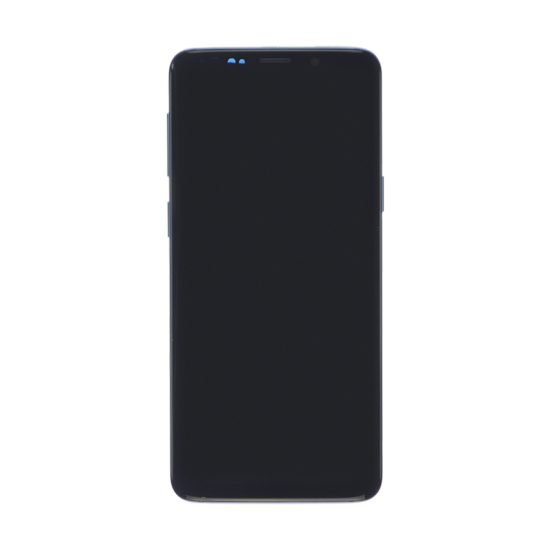 Samsung Galaxy S9 Screen Assembly with Frame - Blue (Premium) - Click Image to Close