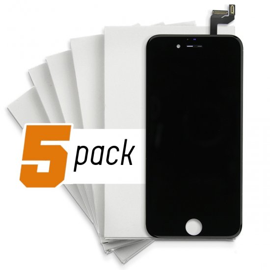 iPhone 12 Pro Max LCD Screen and Digitizer - Black (Aftermarket) (5-Pack) - Click Image to Close