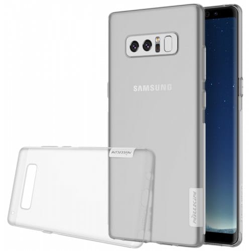 NILLKIN Durable Cover for Samsung Galaxy Note 8 - TRANSPARENT GRAY - Click Image to Close
