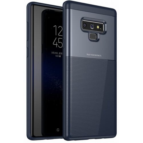 Case for Samsung Note 9 Luxury Armor TPU and PC Hybrid Phone Back Cover - CADETBLUE - Click Image to Close