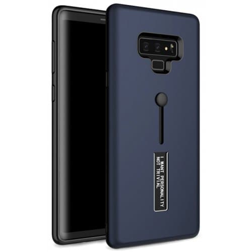 Angibabe Ultra-thin 2 in 1 TPU + PC Card Slot Phone Case for Samsung Galaxy Note 9 - DEEP BLUE - Click Image to Close