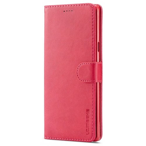 Cover Case for Samsung Note 9 Luxury Leather Wallet Silicon Flip Card Slots - RED - Click Image to Close