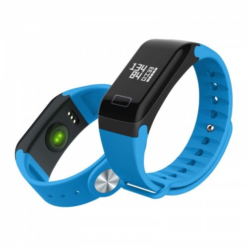 Intelligent Sports Bracelet Heart Rate Blood Pressure Monitoring Waterproof Step - COBALT BLUE - Click Image to Close