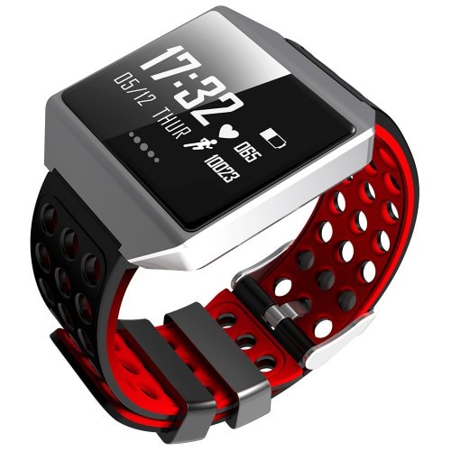 CK12 Bluetooth Smart Bracelet Sports Smartwatch - RED - Click Image to Close