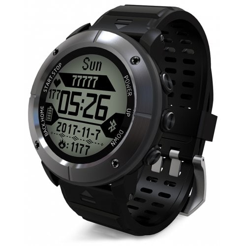 UW80C Male Sports Digital Watch Heart Rate Monitor SOS GPS - GRAY - Click Image to Close
