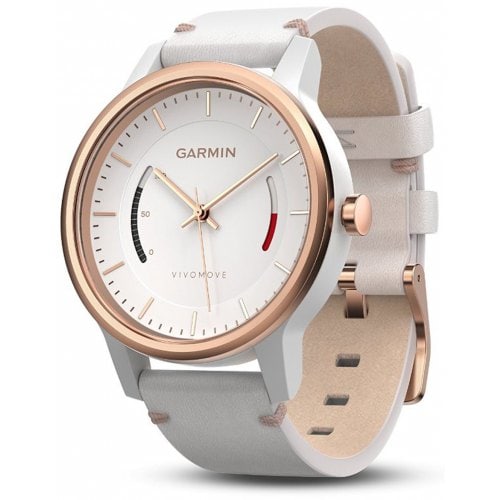 Garmin vivomove Smartwatch - WHITE - Click Image to Close