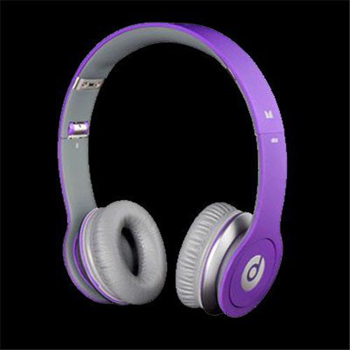 Beats By Dr Dre Just Beats Solo On Ear Purple Headphones - Click Image to Close