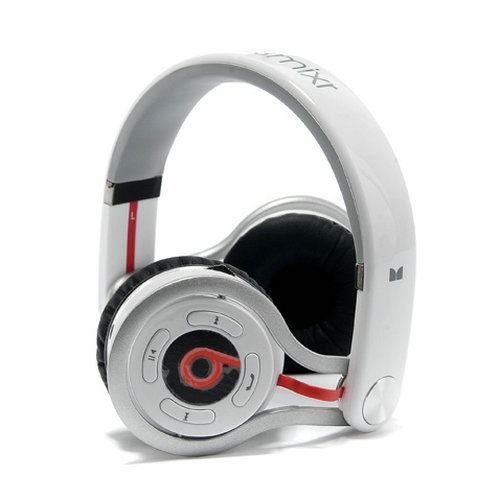 Beats By Dr Dre Mixr Wireless Bluetooth Headphones white - Click Image to Close