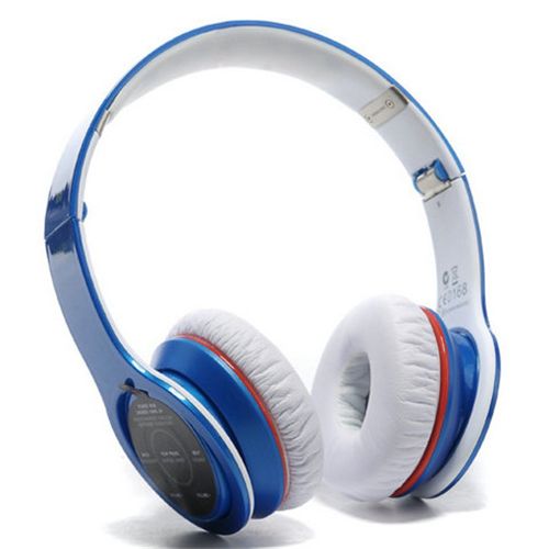 Bluetooth Beats Solo 2 High Performance Bluetooth Over-Ear Blue Headphones - Click Image to Close