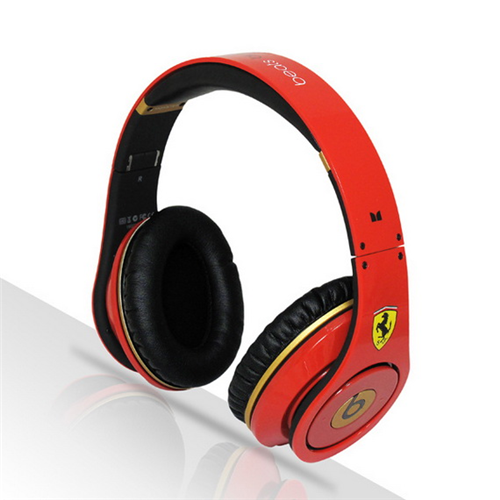 Beats By Dr Dre Ferrari Limited Edition Red Headphones - Click Image to Close