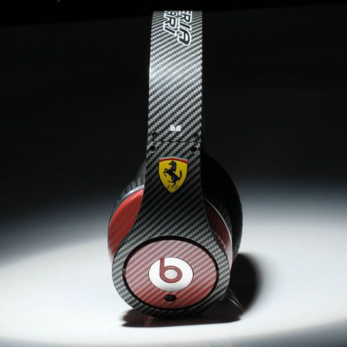 Beats By Dr Dre Studio High Performance New Ferrari Color Black With Red Headphones - Click Image to Close