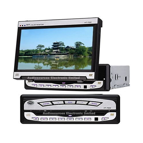 7 Inch In Dash TFT LCD Monitor with DVD Player + TV Tuner - Click Image to Close