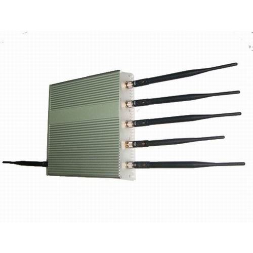 15W 6 Antenna Mobile Phone GPS WiFi Jammer - Click Image to Close