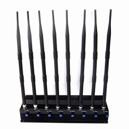 8 Bands Adjustable Powerful 3G 4G Cellphone Jammer & UHF VHF GPS WiFi Jammer - Click Image to Close