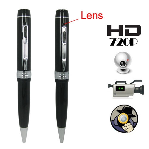 1280 x 720P HD Spy Camera Pen Support Video + Audio + Photograph + Webcam - Click Image to Close