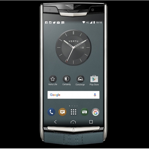 Vertu Signature Touch Teal Fluted Clone Android 11.0 Snapdragon 821 4G LTE luxury Phone - Click Image to Close