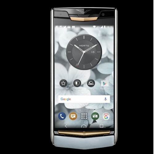 Vertu Signature Touch Sky Blue Clone Android 11.0 Snapdragon 821 4G LTE luxury Phone - Click Image to Close