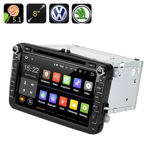 Android 11.0 Car DVD Player - GPS, Quad Core CPU, 8 Inch Touch Screen, CAN BUS, VW + Skoda Cars - Click Image to Close