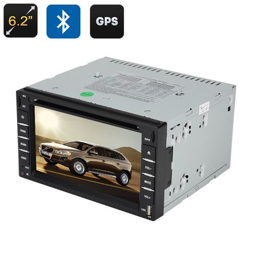 Touch Screen GPS Car DVD Player - 6.2 Inch Screen, 2 DIN, 3D Interface, FM Radio, Bluetooth, Windows CE 6.0, GPS - Click Image to Close