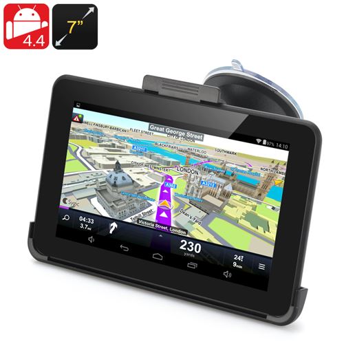 7 Inch Android 11.0 GPS Navigation - 800x480 Touchscreen, FM Transmit, 32GB Micro SD Card Support - Click Image to Close
