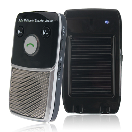 Bente FM163 Handsfree Car Kit Bluetooth V2.1+EDR Solar-Powered Multipoint Speakerphone - Click Image to Close