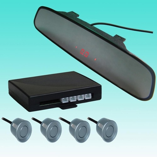 RD027C4 Rearview Mirror LED Display Parking Sensor System - Click Image to Close