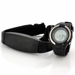 Heart Rate Monitor Watch with Chest Belt - EL Backlight Stopwatch