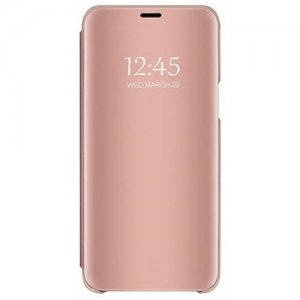 Case for Samsung Galaxy Note 9 Mirror Flip Leather Clear View Window Smart Cover - ROSE GOLD