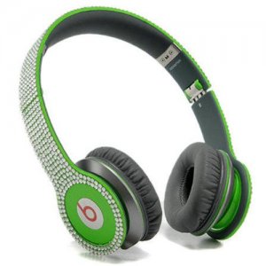 Beats By Dr Dre Solo HD studded diamond Headphones Green