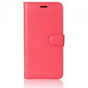 For Samsung S9 Plus Card Protection Leather Cover Case - RED