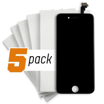 iPhone 12 LCD Screen and Digitizer - Black (Aftermarket) (5-Pack)