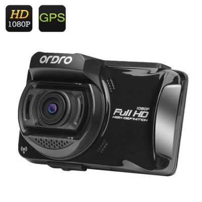 Ordro X5 Car DVR - Full HD 1080P, 2.7 Inch LCD Screen, GPS, Wi-Fi, Driver Fatigue Reminder, SD Card Slot, 1/3 Inch CMOS Sensor