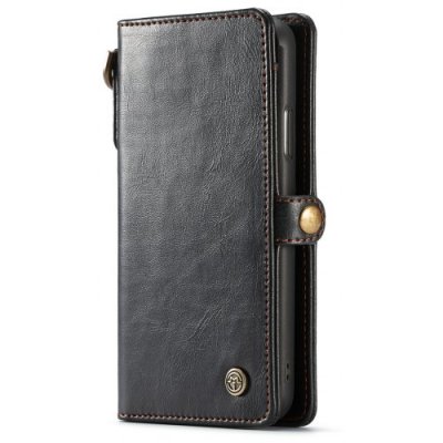 CaseMe Card Slot Cash Compartment Wallet Leather Phone Case for iPhone XS Max - BLACK