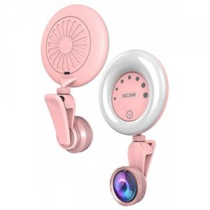 Touch Control Selfie Toning Flash LED Fill-in Light - PINK