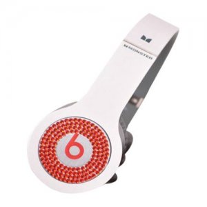 Beats By Dr Dre Solo Red Diamond Headphones White