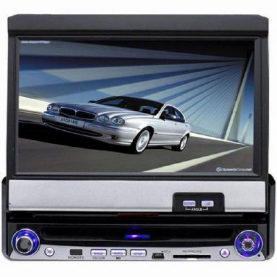 7 Inch Single DIN Touch Screen Car DVD Player + FM + TV Function