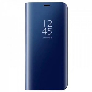 For Samsung Galaxy S8 Smart Sensor Mirror Stand Cover Case Screen Protection - COBALT BLUE