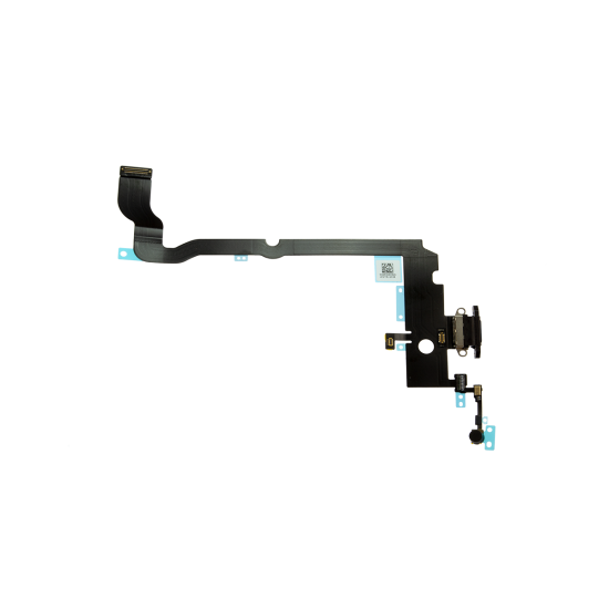 iPhone XS Max Charging Port Flex Cable - Space Gray - Click Image to Close