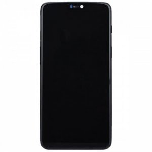 Original ONEPLUS Touch LCD Screen + Frame for One Plus 6 - BLACK