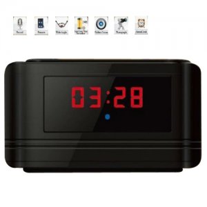 720P HD Multifunctional Alarm Clock & Motion Detection Hidden DVR